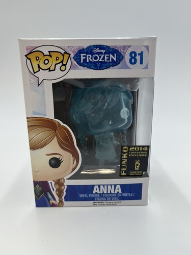 NEW FUNKO DISNEY FROZEN POP VINYL ANNA #81 SDCC BLUE ICE