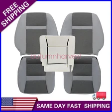 Driver / Passenger Seat Cover Gray / Foam Cushion For 06-10 Dodge Ram 1500 2500