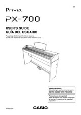 Users Guide  Instructions for Casio Privia Digital Piano Keyboard -Model PX-700