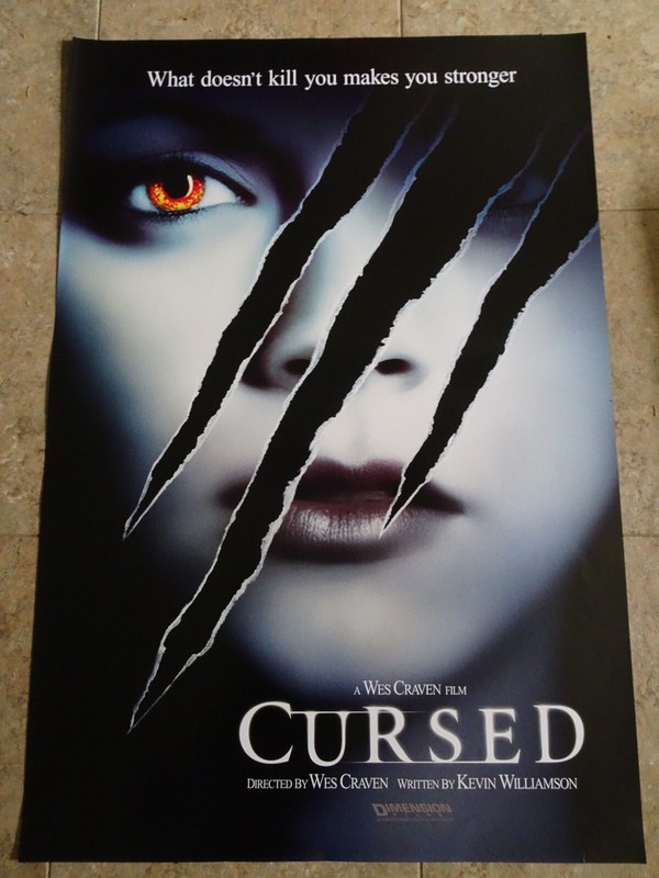 CURSED - MOVIE POSTER WITH CHRISTINA RICCI A WES CRAVEN FILM