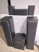 6 Piece Sony Surround sound speaker system with subwoofer