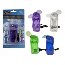 TRAVEL POCKET FAN - NECK CORD INCLUDED - PORTABLE COOLING - BATTERY OPERATED