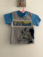 Batman Boys Pajamas Pj's Blue Grey Yellow Shirt - Size 4