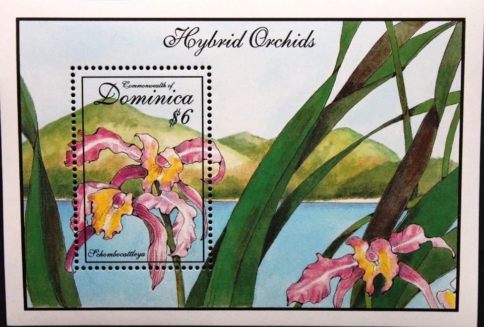 DOMINICA 1994 Block 258-259 Orchideen Orchids Blumen Flowers Flora Pflanzen MNH - Bild 1 von 2