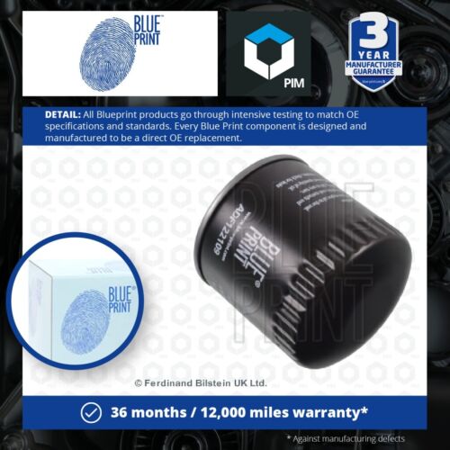 Oil Filter fits CHRYSLER 300C 3.5 04 to 12 EGG Blue Print K04884899AC 04884899AA - Picture 1 of 3