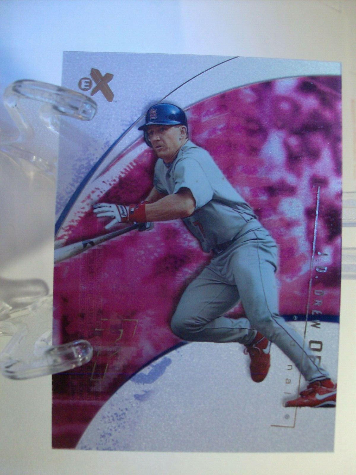 2002 Fleer E-X Baseball Card   #92 J.D. Drew   (85716)