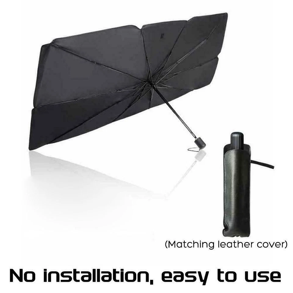 Cubierta de visera plegable parabrisas parasol ventana delantera coche parasol UV paraguas Foto 3 de 4