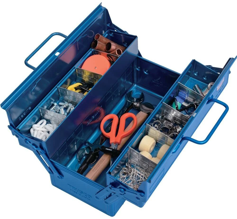 Trusco ST 350 B 2 Level Toolbox W350xD160xH215cm Blue eBay