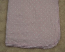 Circo Pink White Polka Dots Baby Receiving Blanket Flannel Lovey Cotton