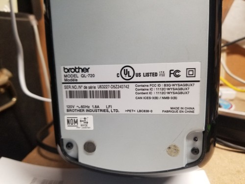 Brother QL-720NW Thermal WiFi Label Printer w/Power Supply--Tested Working - Picture 5 of 5