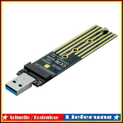 M.2 NVMe SSD to USB 3.1 Adapter Enclosure for NVME PCIE SATA M/B Key SSD