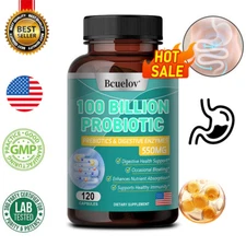 100 Billion Probiotic, Prebiotic & Digestive Enzymes Supplement