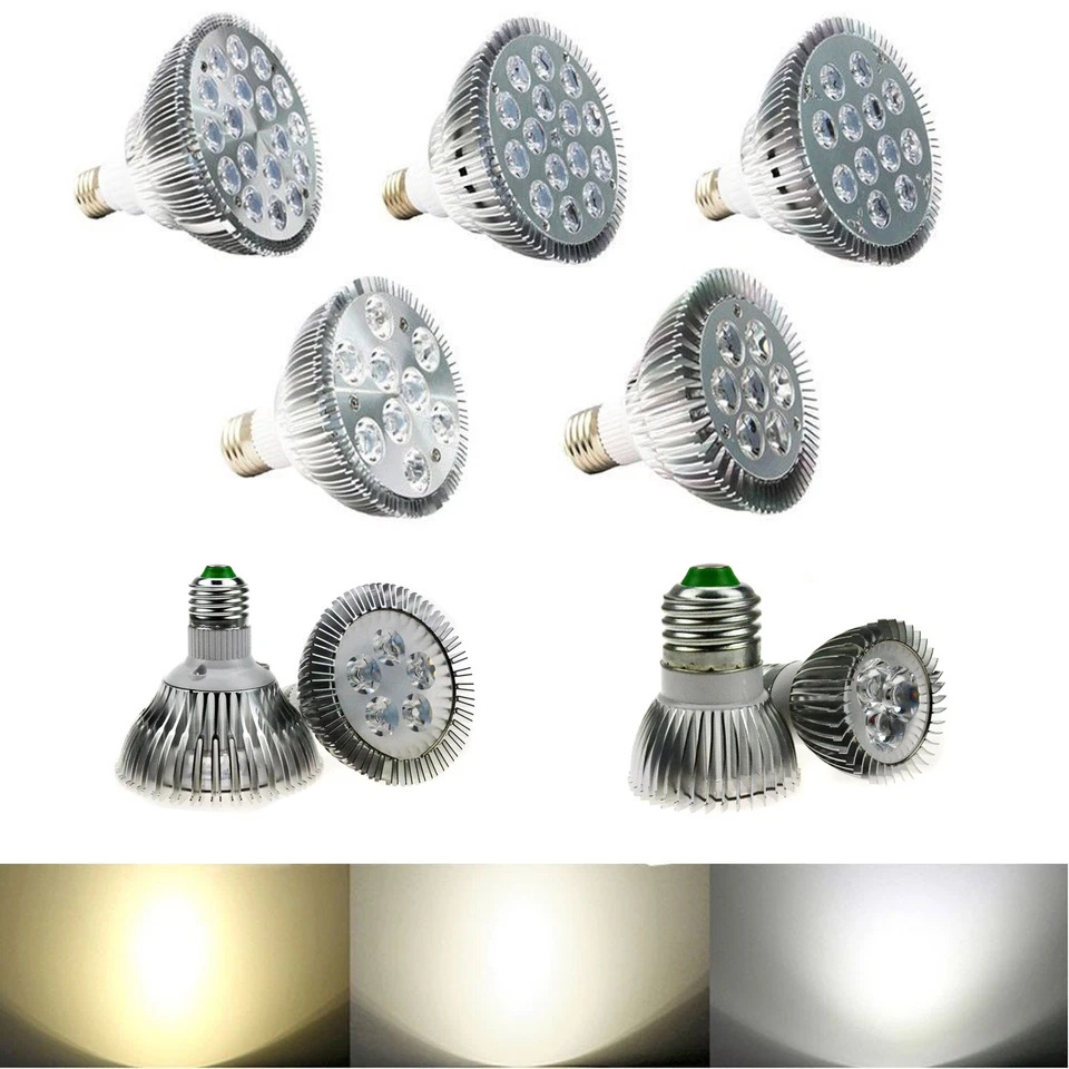 PAR16 PAR30 PAR38 E27 LED Spotlight Bulb 9/10/14/18/24/30/36W Lamp Energy Saving - Image 3 of 4