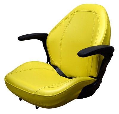 John Deere Lawn Mower Seat w/ Armrests Yellow LX288 LX289 X300 X300R X304 X320