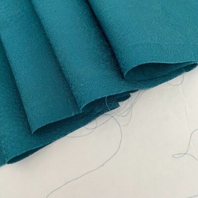 Teal Blue #D 7x80-2.22yd LONG Vintage Jacquard Silk Japanese Kimono Fabric SCG81