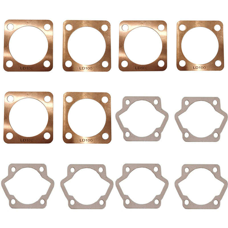 JZsports 6PCS LD100 Cylinder Head Gasket & 6PCS Bottom Gaskets