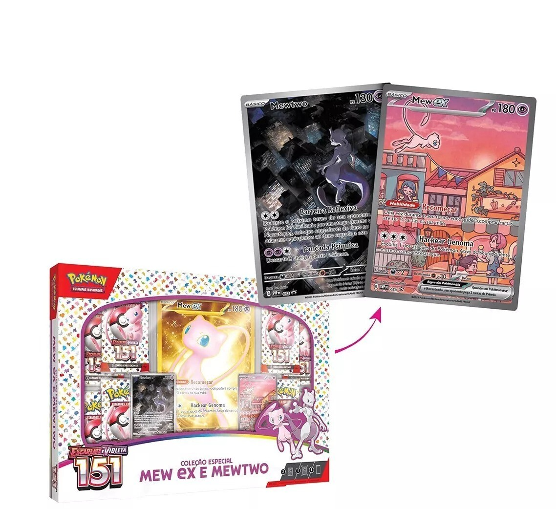 ポケモン151 UPCプロモセットMew Mew two Pokémon 151 Mew & Mewtwo Promo Golden Cards (UPC)