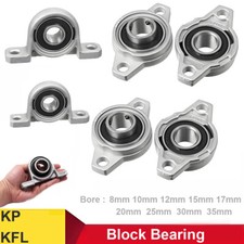 KP KFL Pillow Block Bearing 8mm 10mm 12mm 20mm 25mm 30mm 35mm Bore Shaft Housing