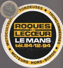sticker. C18. Motoculture. ROQUES et LECOEUR au Mans