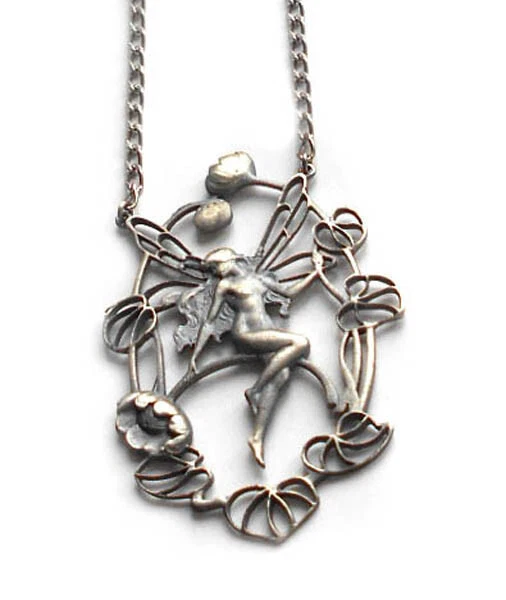 Elfen Collier Romantikschmuck 925er Silber geschwärzt m.i. Germany + Box MH1