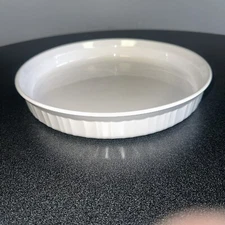 Corning Ware French White Quiche Baking Dish F-3-B, 24cm, 10 Inch Round