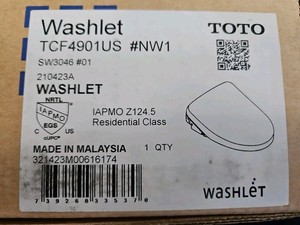 TOTO S500E Modern Elongated Bidet Toilet Seat Warm Water Spray with...
