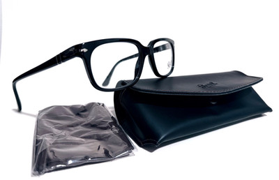 NEW PERSOL PO 3131-V 95 BLACK AUTHENTIC RX EYEGLASSES 54-18-145 MM ITALY W/CASE