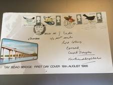 GB STAMPS RARE FIRST DAY COVER 1966 BIRDS TAY BRIDGE