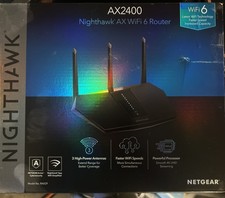 NETGEAR Nighthawk WiFi 6 Router RAX30 5-Stream Dual-Band Router AX2400 - Black