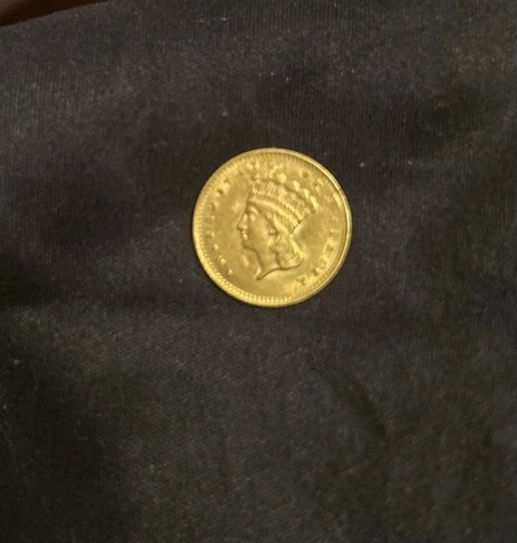 L@@K  1857 US 1 Dollar Type 3 Indian Princess Gold Coin $1 Indian Bullion