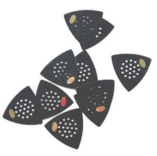 Pickboy Guitar Picks 10 Picks Medium Pos A Grip Rounded Triangle Celluloid