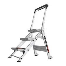  Safety Step, 3-Step, 3 Foot, Step Stool, Aluminum, Type 1A, 300 3 Step Ladders