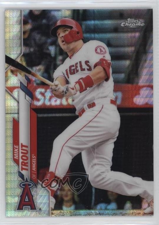 2020 Topps Chrome Prism Refractor Mike Trout #1 o7m