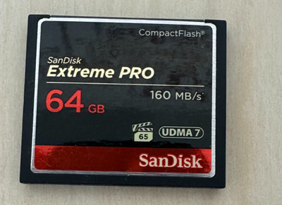 SanDisk Extreme PRO (SDCFXPS-064G-X46) 64GB Compact Flash Card
