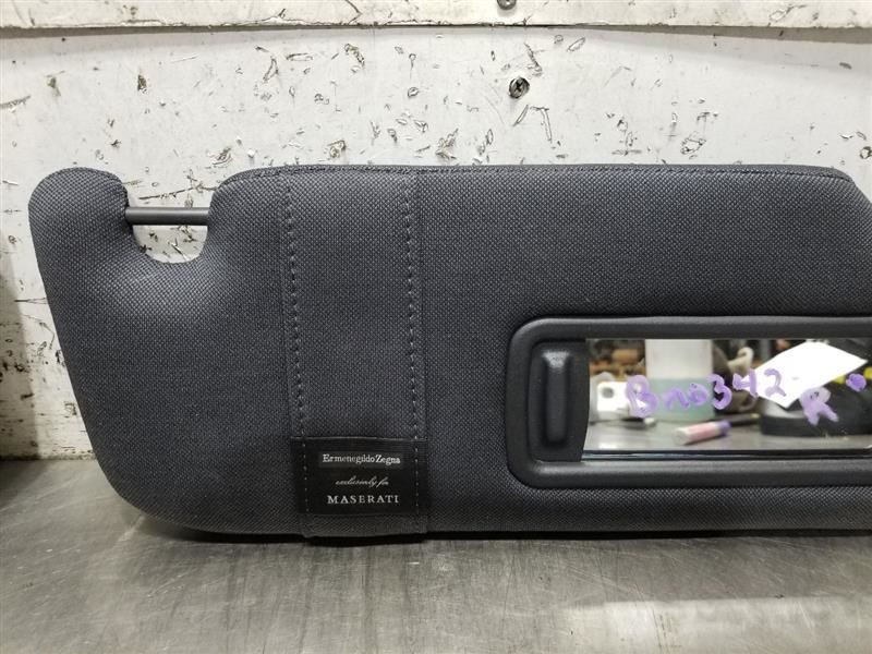17 2017 MASERATI LEVANTE ERMENEGILDO ZEGNA SUN VISOR SET BLACK CLOTH
