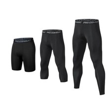 Mens Compression Leggings Athletic Workout Running Sports Baselayer Short