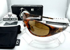 OAKLEY STRAIGHT JACKET GEN 1 TORTOISE W/ GOLD IRIDIUM SUNGLASSES 04-070 VTG RARE