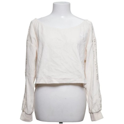 Adidas, Sweatshirt, Größe: 42, Beige, Einfarbig, Samt, Damen #ITf