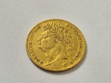 1825 gold coin - King George IV Half Sovereign - Very Rare.