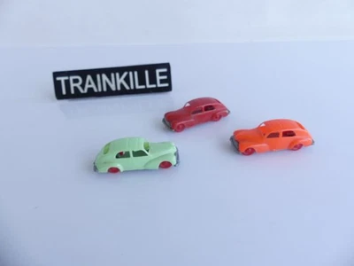 JOUEF FRANCE HO 1:87 / 3 VOITURES PEUGEOT 203 - Photo 1/3