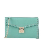 MCM Green Chain Wallet 3-Way Crossbody Clutch with Card and Coin Pouch