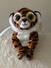 Ty Beanie Baby Bellies - CLAWDIA the Tiger (6 Inch) Stuffed Plush Toy NEW MWMTs