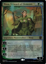 MTG Nissa, Steward of Elements (Ripple Foil) Foil NM MH3 Commander