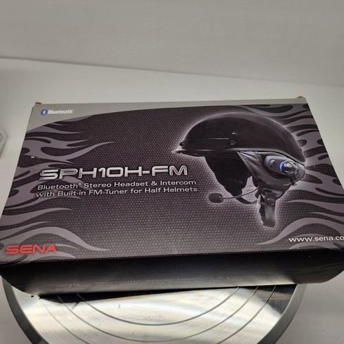 SENA SPH10H-FM Bluetooth Stereo Headset & Intercom & FM Tuner for Half Helmet