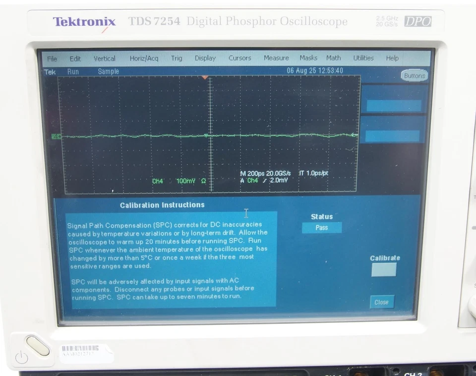 Tektronix TDS7254 DPO Digital Phosphor Oscilloscope 2.5GHz, 20Gs/s - Image 3 of 4