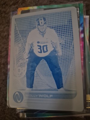 2023 Topps Athletes Unlimited All Sports Printing Plate Cyan #'d 1/1 Molly Wolf
