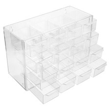 Cajonera de plástico con deslizamiento liso para organización de cosméticos y accesorios
