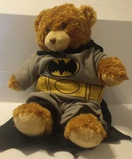 Build A Bear Batman Stuffed Plush with Outfit Superhero Utility Belt Gotham DC