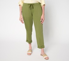 Liverpool Los Angeles Women's Pants Sz 14 Rascal Tie Front Cuffed Green A689239