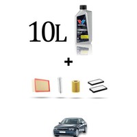 Hoffcar Wartungskit 4 Filter Und 10L ÖL FüR Bmw Serie 7 (E65,E66) 740D 190Kw D